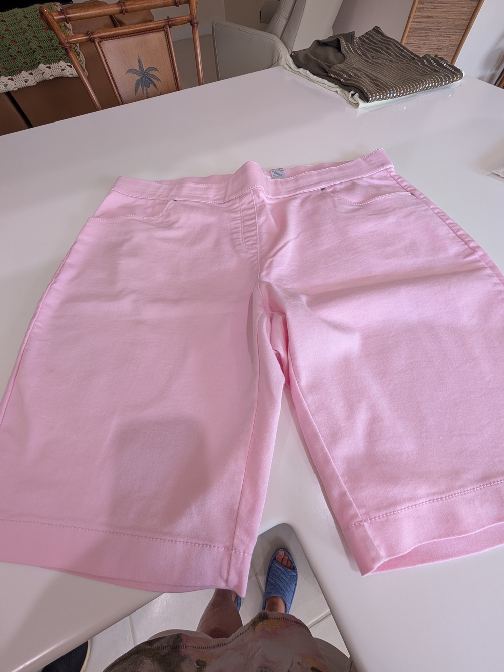 Coral Bay  Pink Bermuda Shorts